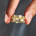 European Korean Multi Layer Geometric Ring, Delicate Style Niche Design Daily Fashion Jewelry view 2