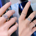 Luxury Bridal Ring Three Piece Set, Elegant Fashion Wedding Jewelry Accessories For Women view 2