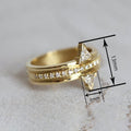 Niche Triangle Ring For Women, Micro Paved Zircon French Elegant Fashion Jewelry view 4