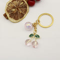 Metal Cute Red Flower Heart Keychain Gift view 6