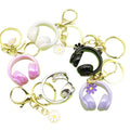 Metal 3D Headphone Keychain For Bag Charm Gift view 5