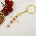 Metal Cross Keychain Bag Charm Gift – Green view 7
