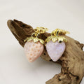 Resin Strawberry Heart Keychain For Bag Charm Gift view 3