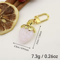 Resin Strawberry Heart Keychain For Bag Charm Gift view 2