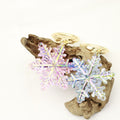 Metal Transparent Snowflake Keychain Christmas Car Hanging Charm view 4