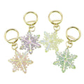 Metal Transparent Snowflake Keychain Christmas Car Hanging Charm view 5