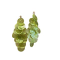 Geometric Shell Round Tassel Drop Earrings With Silver Pins Resort Style Fashion Ear Jewelry view 5