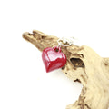 Metal Red Resin Heart Keychain Bag Charm Gift view 3