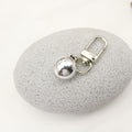Metal Faux Pearl Heart Keychain For Bag Charm view 4