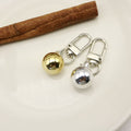 Metal Faux Pearl Heart Keychain For Bag Charm view 3