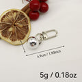 Metal Faux Pearl Heart Keychain For Bag Charm view 2