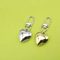 Metal Silver Heart Keychain For Cute Bag Charm Gift view 1