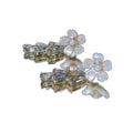 Light Luxury Copper Zircon Flower Waterdrop Tassel Drop Earrings For Women view 5