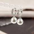 Light Luxury Faux Pearl Geometric Earrings For Women, Elegant Premium Style Fashion Jewelry view 2