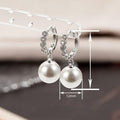 Light Luxury Faux Pearl Geometric Earrings For Women, Elegant Premium Style Fashion Jewelry view 4