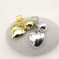 Zinc Alloy Heart Ball Loose Metal Spacer Beads for DIY Jewelry Making view 4