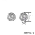 Rose Flower Stud Earrings For Women Daily Floral Jewelry Shiny Elegant Lady Ear Accessories view 4