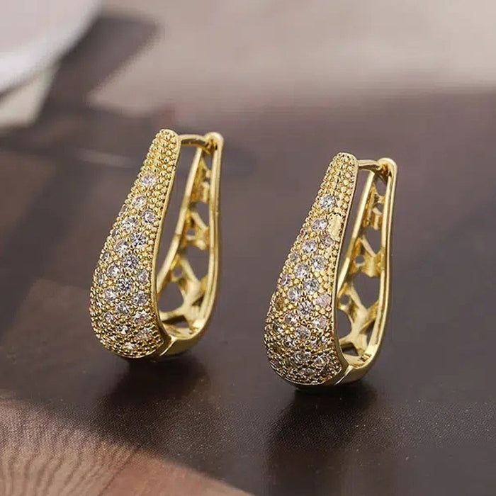 Elegant U Shaped Ear Cuff For Women, Small Delicate Fashion Jewelry For Everyday Wear Earrings