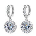 Geometric Luxury Bridal Drop Earrings For Women, Sparkling Dress Accessories With Elegant Style view 1