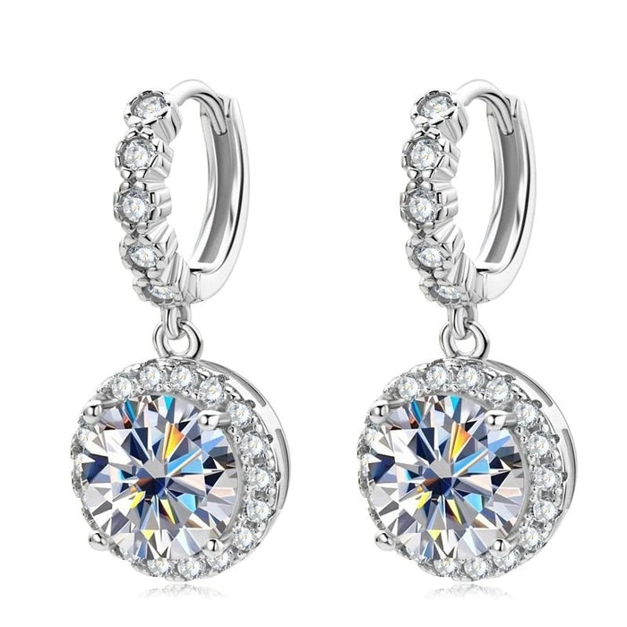 Geometric Luxury Bridal Drop Earrings For Women, Sparkling Dress Accessories With Elegant Style
