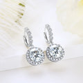 Geometric Luxury Bridal Drop Earrings For Women, Sparkling Dress Accessories With Elegant Style view 2