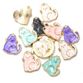 Gold Zinc Alloy Charm Pendant No.978970 for DIY Necklace Bracelet Jewelry Making view 3