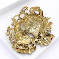 Alloy Enamel Carnival Mask Brooch For Creative Fashion Accessories view 3
