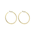 Minimalist Copper Round Hoop Earrings With Silver Posts European Style Fashion Jewelry view 5