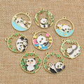 28x25mm Gold Zinc Alloy Charm Pendant for DIY Necklace Bracelet Jewelry Making view 3