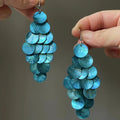 Round Geometric Shell Tassel Drop Earrings Vacation Style Elegant Ear Hook Jewelry view 4
