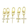 Alloy Cross Charm Keychain Bag Ring Accessory view 5