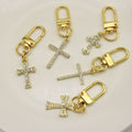 Alloy Cross Charm Keychain Bag Ring Accessory view 4
