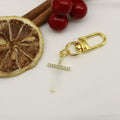 Alloy Cross Charm Keychain Bag Ring Accessory view 6