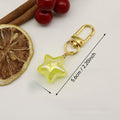 Metal Glitter Star Keychain Cute Backpack Charm Gift view 2
