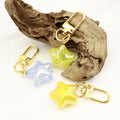Metal Glitter Star Keychain Cute Backpack Charm Gift view 3