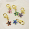 Alloy Purple Cherry Blossom Keychain DIY Accessory view 3