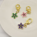 Alloy Purple Cherry Blossom Keychain DIY Accessory view 4