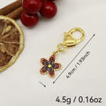 Alloy Purple Cherry Blossom Keychain DIY Accessory view 2