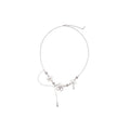 Fresh Sweet Alloy Faux Pearl Flower Zircon Tassel Jewelry Set For Elegant Chic Style view 5