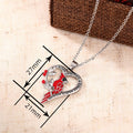 Parrot Jewelry Set With Painted Oil Engraved Heart Design, Trendy Niche Accessory Set view 4