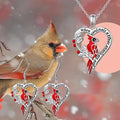 Parrot Jewelry Set With Painted Oil Engraved Heart Design, Trendy Niche Accessory Set view 2