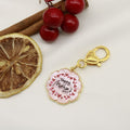 Metal Floral Thank You Tag Keychain Mother's Day Gift view 6