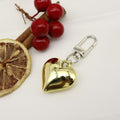 Metal Silver Heart Keychain Futuristic Bag Charm Gift Accessory view 6