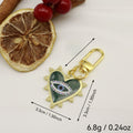 Heart Evil Eye Earrings view 2