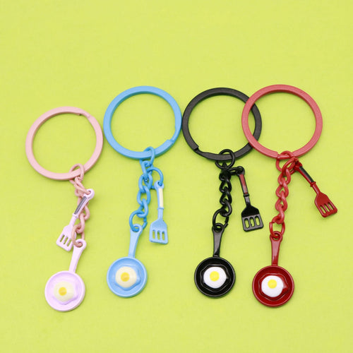 Black Zinc Alloy Fried Egg Pan Jewelry Findings Accessories for DIY Jewelry Making