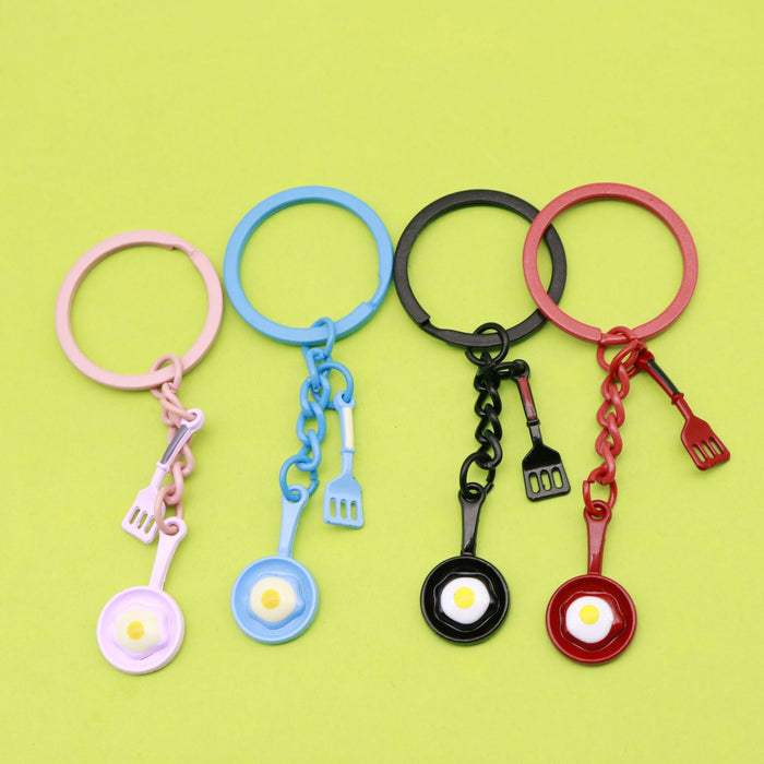 Black Zinc Alloy Fried Egg Pan Jewelry Findings Accessories for DIY Jewelry Making