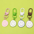 Metal Smiley Face Keychain Bag Charm view 1