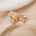 Luxury Gold Alloy Conch Shell Stud Earrings For Women, Summer Beach Statement Fashion Earrings view 3