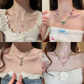 Sweet Dopamine Baroque Pearl Necklace Zinc Alloy Geometric Round Light Luxury Collarbone Chain view 2