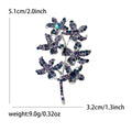 Alloy Rhinestone Branch Flower Brooch Pin For Fresh Style Outfits view 4